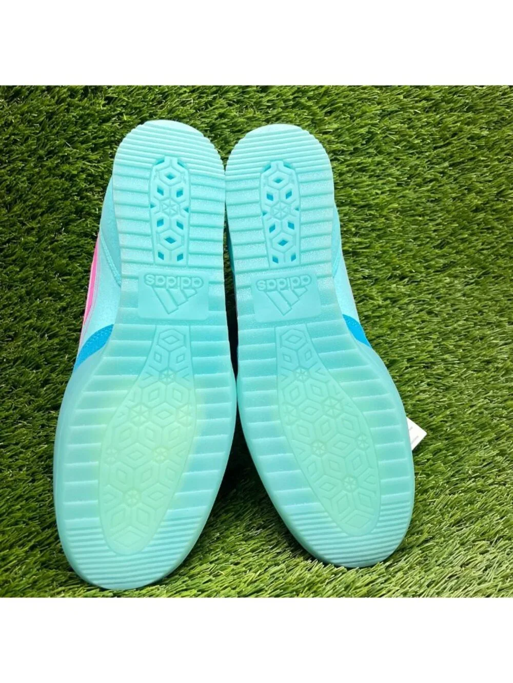 Adidas F50 Freestyle Messi Mens Size 9 Blue Pink Athletic Soccer Shoes Sneakers